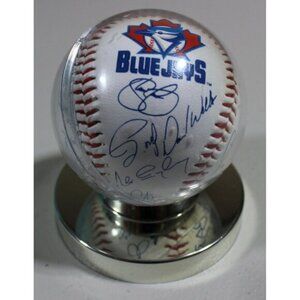 Vintage 90s Toronto Blue Jays Anniversary Honda Team Signed Baseball Collection
